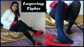 Layering my Tights and Fluffy Slipper Show - HD