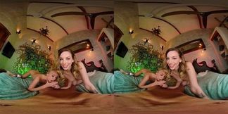 Xmas Party Ends With Threesome Lily Larimar and Braylin Bailey VR Porn