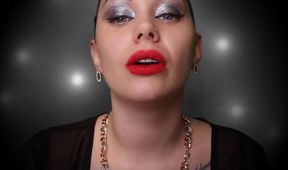 Cum on your silly face while staring at my full juice red lips! JOI
