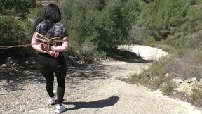 Hiking in Bondage through the spanish Woods - Intense Training Lesson for Roxy - Part 1 wmv SD