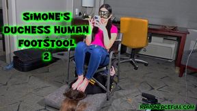 Simone's Duchess Human Footstool 2!