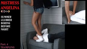 YOUNG EBONY BRAT TRAMPLES the room service guy (PART 4) HD