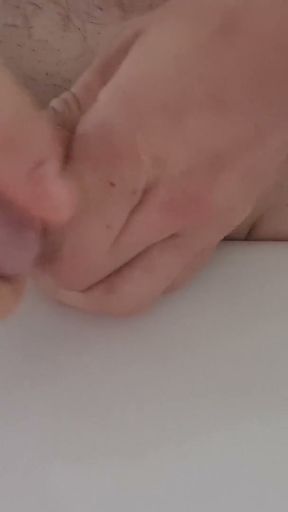 Cock and balls banging, washing and pissing games   Clip 2