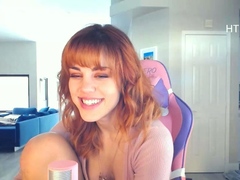 Petite amateur redheaded teen pisses and sucks cock