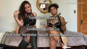 Dick rate with Goddess Marcy and Goddess Rican