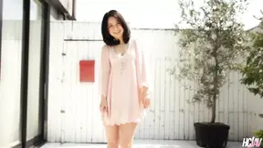 Japanese babe Ayumi Iwasa rides a hard cock and gets cum filled