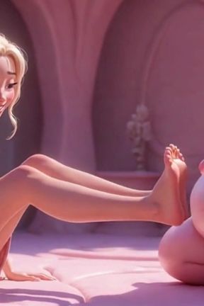 Ugly Fat SSBBW Humiliated Licking Beautiful Blonde Mistress Feet