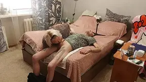 StepMom swallows cum after deepthroat blowjob