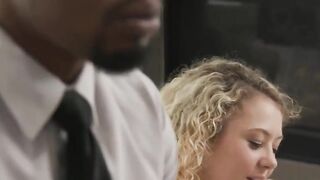 Blonde Barely Legal Allie Addison Sucks Fucks Step Dad's Long African Penis