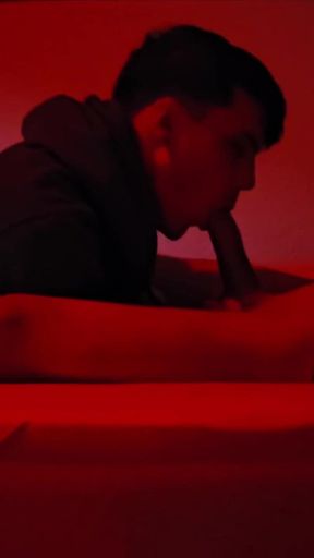 Gay Blowjob Reflections - Caught in the Mirror