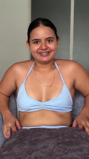 HOT STEPSISTER ARRIVES FROM THE GYM LOOKING FOR COCK   Clip 1