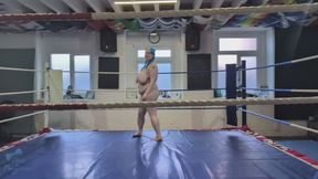 Running Around A wrestling Ring - Solo Girl