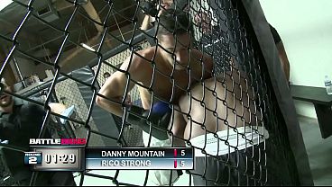 Stacy Adams Hops On The Winners Cock In The MMA Cage And Swallows His Cum
