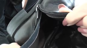 Sniffing Leather Boots and Pantyhose Feet with Step-stepmother, POV, Lady Victoria Valente