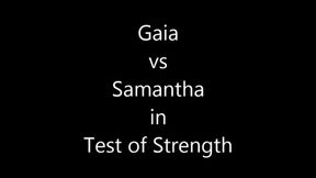 SAMANTHA VS GAIA IN ARM-WRESTLING CHALLENGE