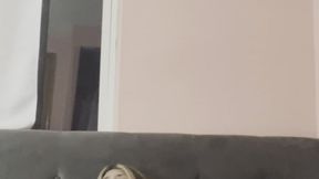 Got horny at the bar so went home to play with myself and almost get caught