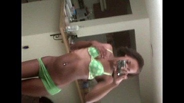 Small Tit Ebony & Latinas Doing Vintage Selfie Stripteases