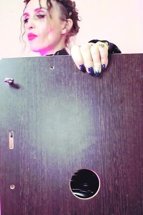 Femdom BDSM Sexy Mistress Eva Latex Rubber Big Dildo Fetish Heels Solo Goddess Sexy MILF
