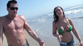 big natural shaking tits girl melina mason get her first whitezilla monster cock after pick up at the beach