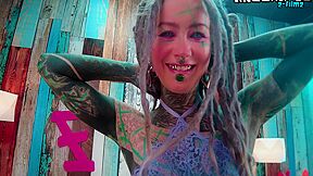 Inked Alternative Slut Fucked Raw And Filled With Cum Post-interview
