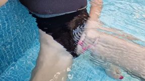 Lovense Control Orgasm in the Public Pool