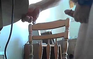 Mature man dildo and cumshot
