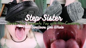 Step-Sister Shrinks You, Torments You with Her Converse, Then Swallows You Whole - HD - The Goddess Clue, Shrinking Fetish, Giantess Fetish, Shoe Fetish, Sweaty Socks and Vore