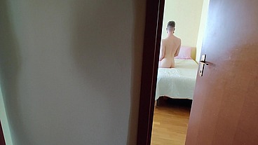 Stepsister spy his masturbating