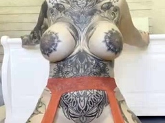 MILF Donna rides dildo