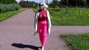 transparent boobs - walk in park