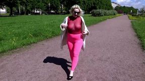 transparent boobs - walk in park