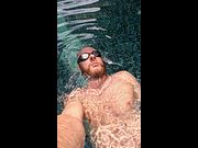 Floating on My Back in the Outdoor Pool