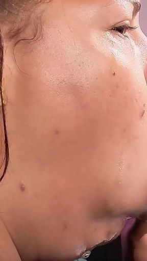 Mouth Fetish Uvula Close I Gag on a Hard BBC