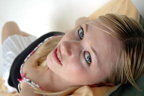 Co-ed Mary Anne fucking in the dorm with her natural tits