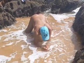 Ladysilva Naked on the Beach Very Hot