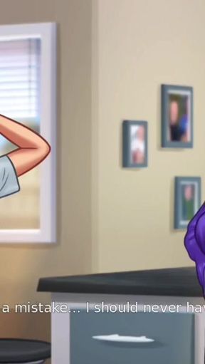 Debbie finally kissed Anon - summer time saga gameplay   Clip 1