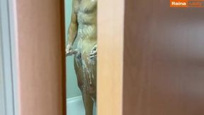 Caught in the Moment: Temptation Strikes While My Stepbrother Showers!