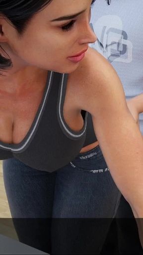Frisky Monster Tits Stepmom Gets Frisky and Gets Titty Fucked Hard Milfy City 31