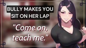 Teasing Temptation: Your Playful Dominator Invites You to Her Lap