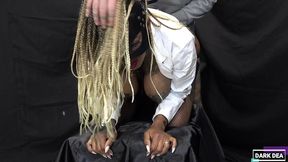 the kinky slut queen  dark dea  in the nasty gaping pussy take care of a dirty huge cock part.1 (extreme-fisting-pissing)