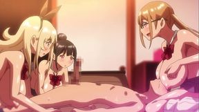 Estudiantes tienen una orgia en su primera vez - Masturbandome con hentai BOKU NI KAREM 2