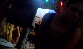 Masturbating while roommates are outside open bedroom door