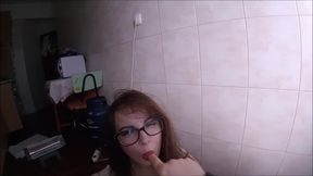 newbie girl struggles to fit the cock  &mdash;  creampie pussy farts