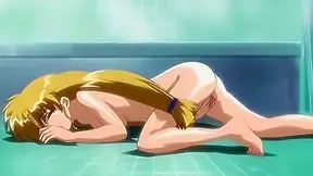 Hot Hentai Babe Masturbates Under Steaming Water in Sensual Shower Scene – Triangle Heart