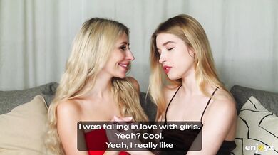 First lesbian girl gets rough double dildo action screaming orgasms