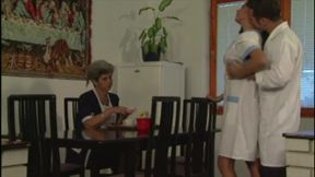 The Old Woman Watches Them While They Fuck in Front of Her Eyes