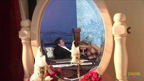 rough anal sex for a brunette in sexy lingerie, bonny bon