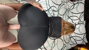 white boy fucked me through a hole in my nike pro shorts making my black pussy cream