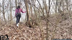 Sweet girl seeks private&#x1F92B; spot in the woods for a passionate blowjob