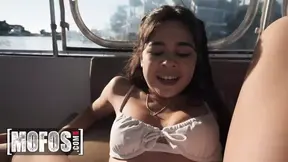 Stunning Gymnast Brianna Arson shows off big dick before getting fucked